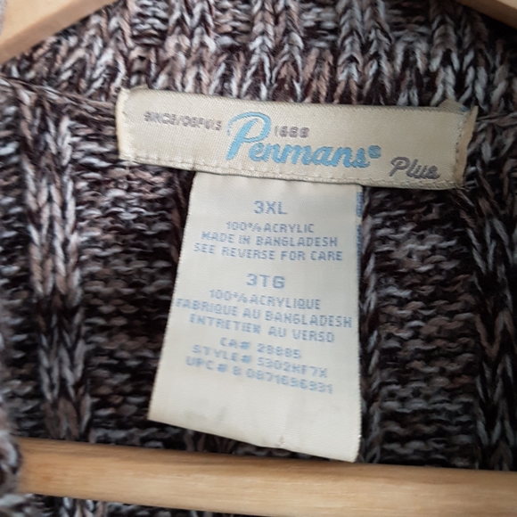 Thick Long Button Up Sweater With Belt - Picture 5 of 6